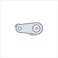 A bicycle chain icon on a white background vector