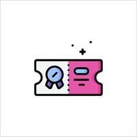 A certificate icon with a ribbon and a star vector