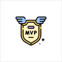The logo for mvp vector