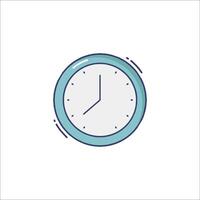 A clock icon on a white background vector