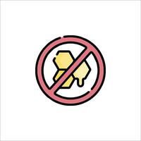 No honey sign icon vector