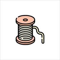 Spool of thread icon illustration vector