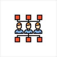 People in a network icon vector
