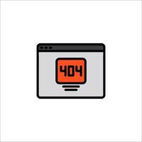404 error icon illustration vector
