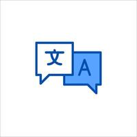 Chinese language icon vector