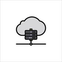 Cloud computing icon illustration vector