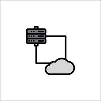 Cloud computing icon illustration vector