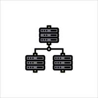 A server with two racks on top of it vector