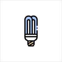 A light bulb icon on a white background vector