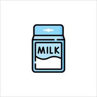 A milk container icon on a white background vector