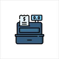 Cash register icon illustration vector