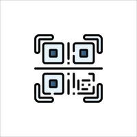 Qr code icon vector