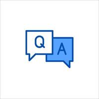 Qa icon illustration vector