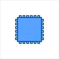 A blue square with a square border vector