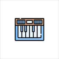 A piano icon on a white background vector