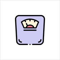 A weight scale icon on a white background vector