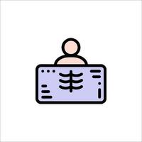 A person sitting in a chair with a skeleton on the table vector