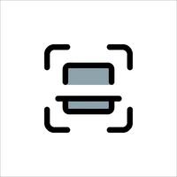 A black and white icon of a computer vector
