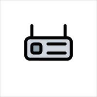A black and white icon of a computer vector