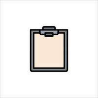 Clipboard icon illustration vector