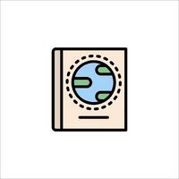 A globe icon on a white background vector
