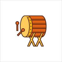 A drum icon on a white background vector