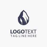 Turquoise Gem stone logo vector