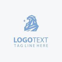 Obsidian Edge stone logo vector