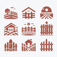 Strong hold Fencing collection logo vector