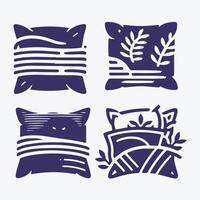 Soft Nest Pillow Sleep Logo vector