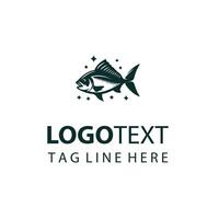 Aqua Sail Catch Fish Logo vector