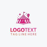 Twilight Wonders circus logo vector