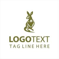 Aussie Bounds Kangaroo Logo vector