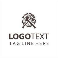 Dark Edge Axe logo vector