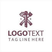 Timber Cut Axe logo vector