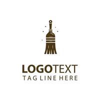 Neat Sweep Broom Logo vector