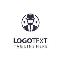 Dapper And Dashing Gentleman Logo vector