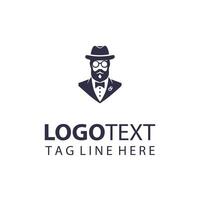 The Distinguished Man Gentleman Logo vector