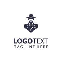 The Genteel Groom Gentleman Logo vector