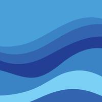 Abstract Blue Wave Background Design. vector