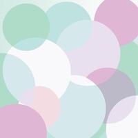 Abstract Background with Soft Pastel Circles vector