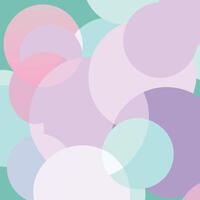 Abstract Background of Overlapping Pastel Circles. vector