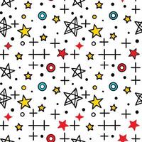 a seamless pattern with stars and stars vector