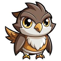 cartoon owl illustration vector