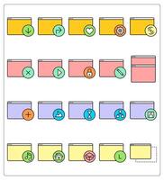 A set of 20 webpage icons as download webpage, send webpage, favorite webpage vector