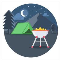 Barbecue and grill icon concept vector