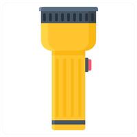 Torch and light icon concept vector
