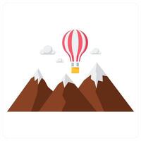 Parachute and flight icon concept vector