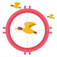 Bird hunting and game icon concept vector