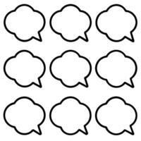 speech bubbles template free printable speech bubbles template vector